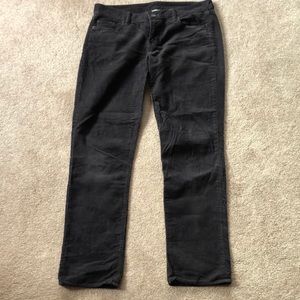NWOT J. Crew Vintage Matchstick Skinny leg cords, Dark Charcoal